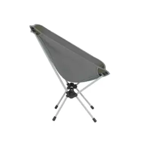 Leichter und tragbarer Campingstuhl Willow für Motorrad-Camping in Grau mit robustem Aluminiumrahmen und bequemem Stoffbezug.
