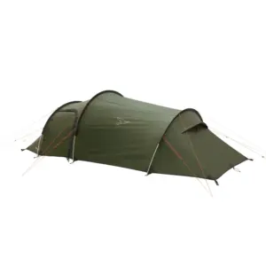 Olives grünes Motorradzelt Pasvik 3 mit aerodynamischem Design für Motorrad-Camping; ideal für Outdoor-Abenteuer und Schutz vor Witterungseinflüssen.