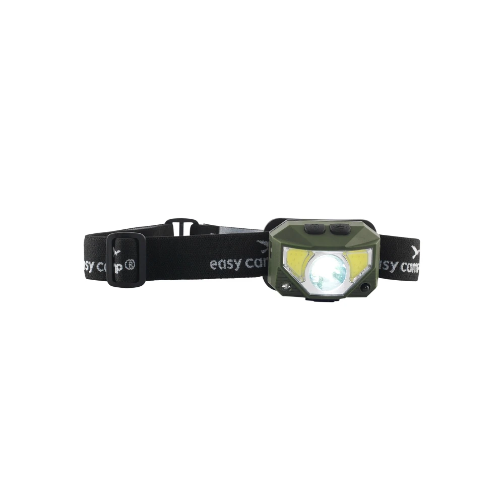 Stirnlampe Crowberry für Motorrad-Camping, grüne Lampe mit einstellbarem schwarzem Stirnband, ideal für Outdoor-Aktivitäten