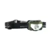 Grüne Stirnlampe Crowberry mit verstellbarem Stirnband, ideal für Motorrad-Camping.