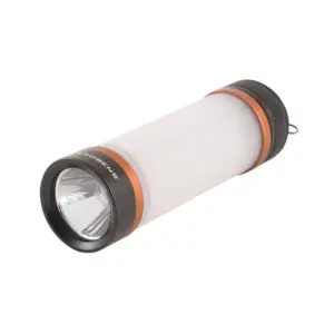 3in1 Taschenlampe Arran für Motorrad-Camping, kompakte Taschenlampe mit orangefarbenem Akzent, ideal für Outdoor-Aktivitäten.